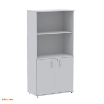 ARMARIO MISTO 2 PORTAS DOBRADIÇA CINZA CRISTAL AM1600MX-33