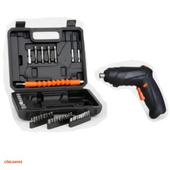 PARAFUSADEIRA ELETRICA 3.6V 47 PEÇAS 1300MA XZY