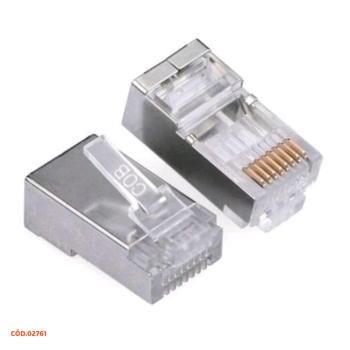 CONECTOR RJ45 CAT6 GIGABIT BLINDADO