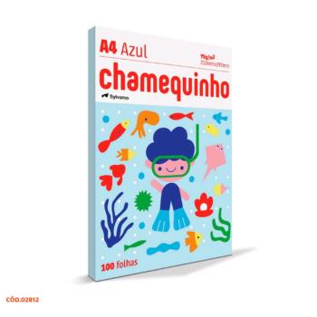 PAPEL OFICIO A4 CHAMEQUINHO AZUL 1X100FL