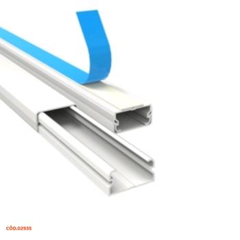 CANALETA ADESIVA 20X10X2M COM DIVISORIA BRANCO TRAMONTINA