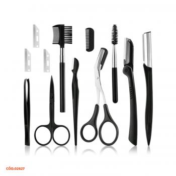 KIT 11 PECAS CONJUNTO DE APARAR SOBRANCELHAS