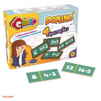 DOMINO 4 OPERACOES MDF 28 PECAS CX MAD