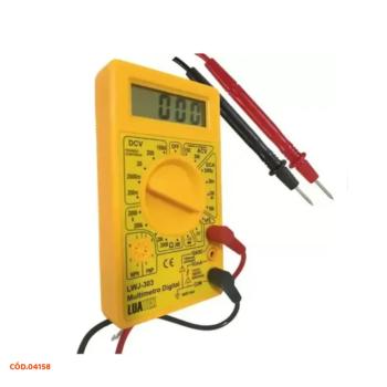 MULTIMETRO DIGITAL PROFISSIONAL CABO TESTE PORTATIL BATERIA BOM-6002