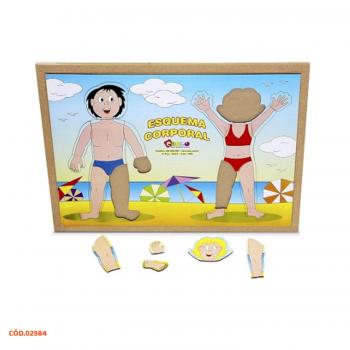 ESQUEMA CORPORAL MDF 20 PECAS PVC ENC.