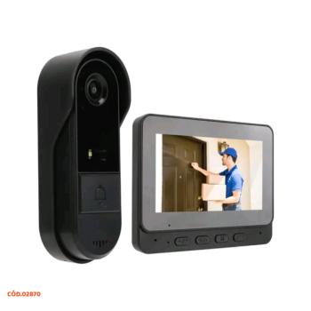 CAMERA DE CAMPANHIA DE VIDEO INTELIGENTE 8MP HD 1080P VISAO NOTURNA ML08