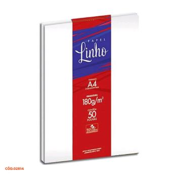 PAPEL PROFISSIONAL LINHO 180G BAHIA UNIDADE