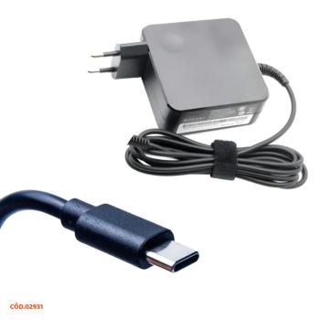 CARREGADOR PARA NOTEBOOK LENOVO IDEALPAD S145 15API 81V70004BR TIPO C
