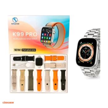 RELOGIO SMARTWATCH K99 PRO SERIE 9 49MM COM 10 PULSEIRAS
