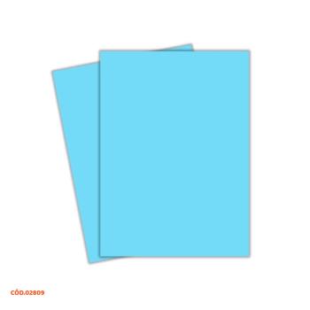 CARTOLINA AZUL CHAMEX 120G UNIDADE