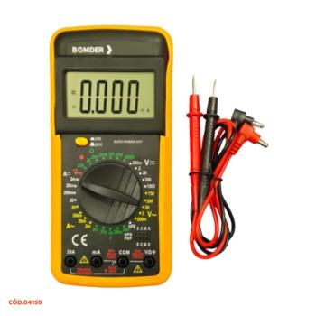 MULTIMETRO DIGITAL PROFISSIONAL TENSAO E CORRENTE AC/DC BOM-6007