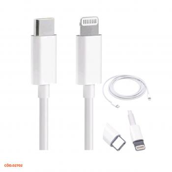 CABO DE CARREGADOR TIPO C PARA IPHONE 1M PRIMEIRA LINHA USB-C