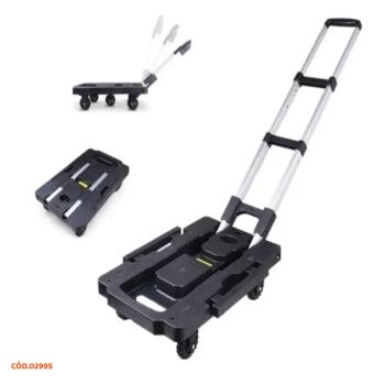 CARRINHO DE PLATAFORMA AÇO COM 4 RODAS ATE 150KG BOMVINK BOM-2865