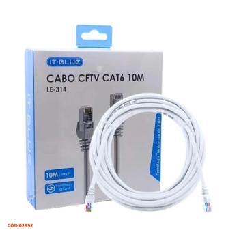 CABO DE REDE CAT 6 10 METROS RJ45 LE-314