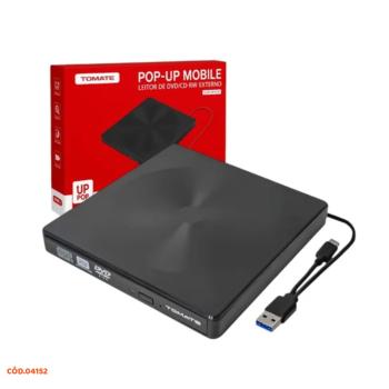 LEITOR DE DVD-RW EXTERNO TOMATE MTM-1025