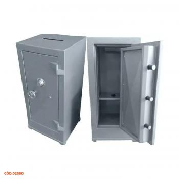 COFRE DE FERRO 60CMX37CMX33CM BOCA DE LOBO MANUAL