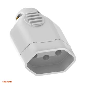 PINO FEMEA 2P+T 20A BRANCO ILUMI