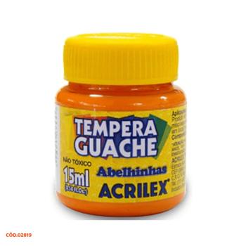 TINTA GUACHE 15ML LARANJA ACRILEX UNIDADE