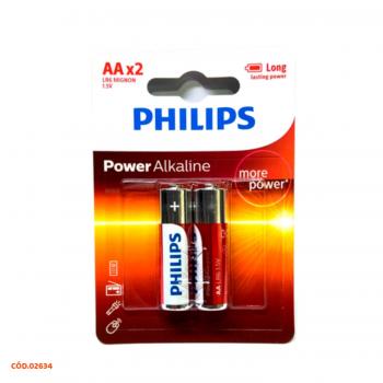 PILHA PHILIPS ALCA LR06 C02 AA