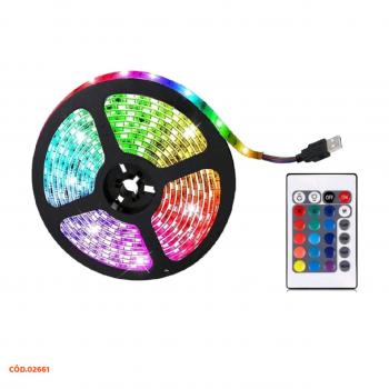 FITA DE LED RGB 5M USB KA-5M-SK QUALIDADE PREMIUM