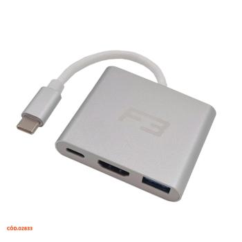 ADAPTADOR PARA USB 3 EM 1 C LEITOR DE CARTAO DE MEMORIA AJ-N03-1