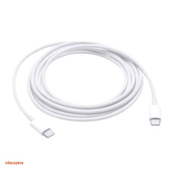 CABO DADOS E CARREGADOR IPHONE USB TIPO C 1 METRO