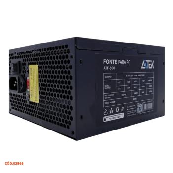 FONTE DE ALIMENTAÇAO PC 500W ATX 110/220V ATF-500