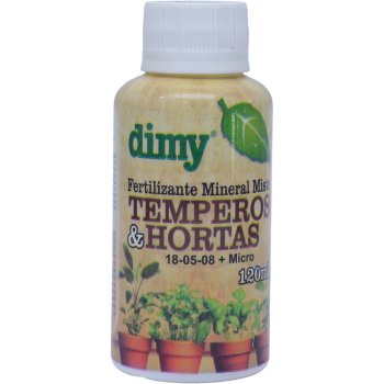 Fertilizante Liquido Temperos e Hortas Dimy 120ml