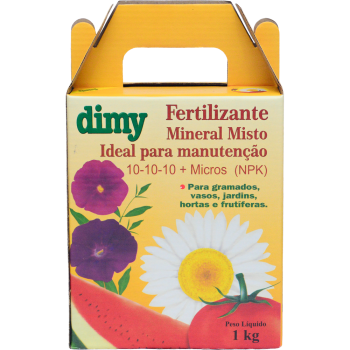 Fertilizante Dimy Mineral Misto NPK 10-10-10 1kg