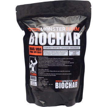Fertilizante Biochar Carvão Vegetal Ativado Monster Farm 500g
