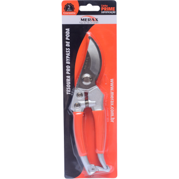 Tesoura Pro Bypass de Poda MERAX Linha Jardim