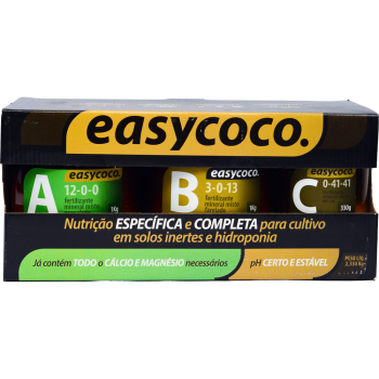 Fertilizante Kit Easycoco A 1kg B 1kg C 270g