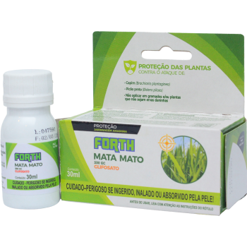 Herbicida FORTH Mata Mato Glifosato 330 EC Concentrado 30ml