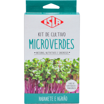Kit de Cultivo de Microverdes Isla Rabanete e Agrião