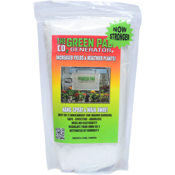 The Green Pad CO2 Generator for Propagation Stronger Pacote com 5 Pads e 2 Hangers