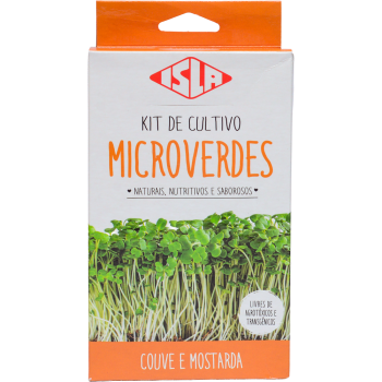 Kit de Cultivo de Microverdes Isla Couve e Mostarda