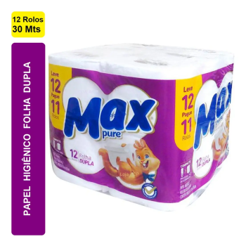 Papel Higiênico MAX PURE C/12 UND