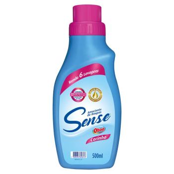 Amaciante Roupa QBOA Sense Carinho 500ml (azul)