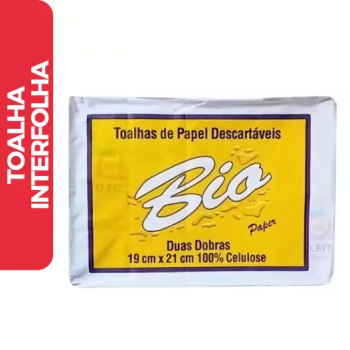 Papel Toalha Interfolhado - BIO 19cmx21cm UND