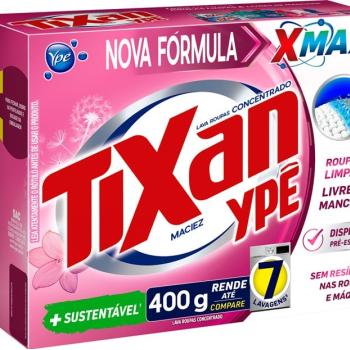 Lava Roupas PÓ TIXAN YPÊ Maciez Rosa 400g