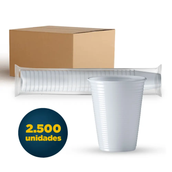 Copo Plástico 180ml PS - CAIXA C/2.500 UND