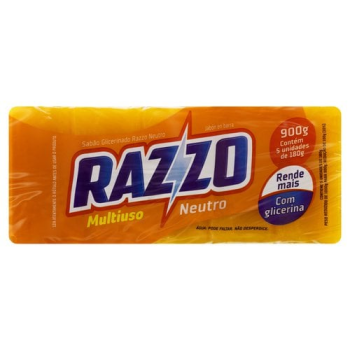 Sabão em Barra RAZZO 900g Neutro C/05 UND
