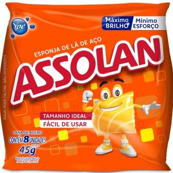 Lã de Aço ASSOLAN 45g UND