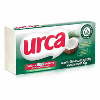 Sabão em Barra URCA 900g Côco C/05 UND