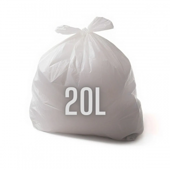 Saco para LIXO BRANCO 20L - COMUM - SK (Fardo 05 KILOS)