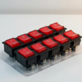 KIT 10X CHAVE GANGORRA KCD4-201N - VERM COM TAMPA DE BORRACHA TRANSP. (6145)