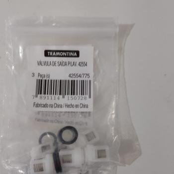 42554775 (E4J3D) VALVULA DE SAIDA P/LAV. TRAMONTINA 42554 KIT COM 3