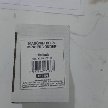 6220120113 MANOMETRO PARA MPA120 VONDER