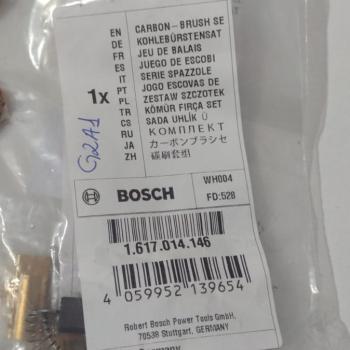 12676001 ESCOVA DE CARVAO PARA MARTELO BOSCH 1617014146