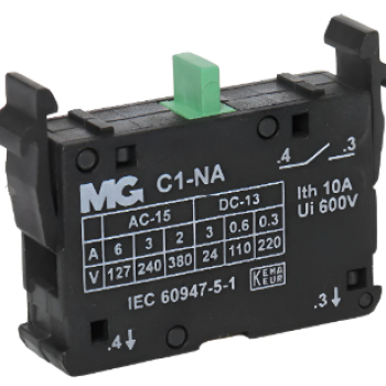 MRG017448-UN - Bloco De Contato C1 Botoeira 1NA Margirius
